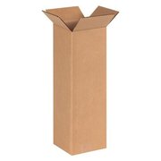 BOX PACKAGING Global Industrial Tall Cardboard Corrugated Boxes, 6"L x 6"W x 20"H, Kraft 6620